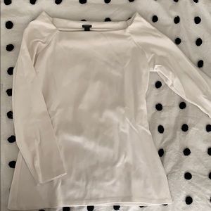 J-Crew wide neck tee